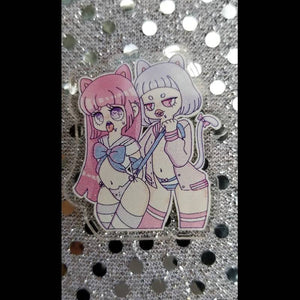 Fiesty Nekos Acrylic Pin