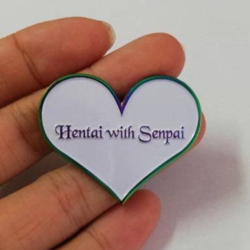 Hentai with Senpai Soft Enamel Pin