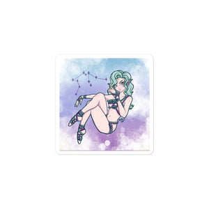 Aquarius Shibari Zodiac Sign Full Art Sticker