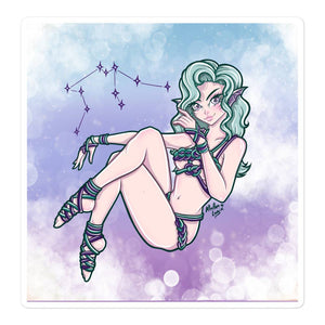 Aquarius Shibari Zodiac Sign Full Art Sticker