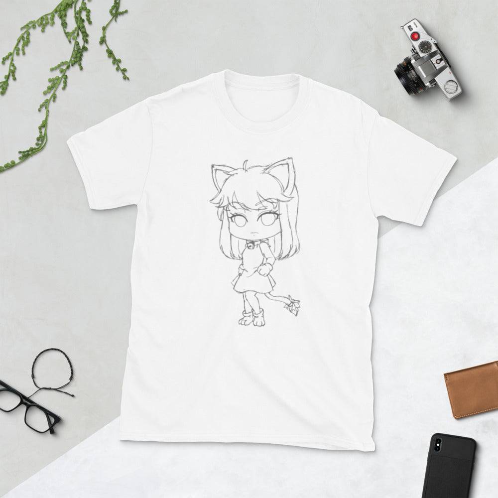 Neko Girl Chibi Short-Sleeve Unisex T-Shirt